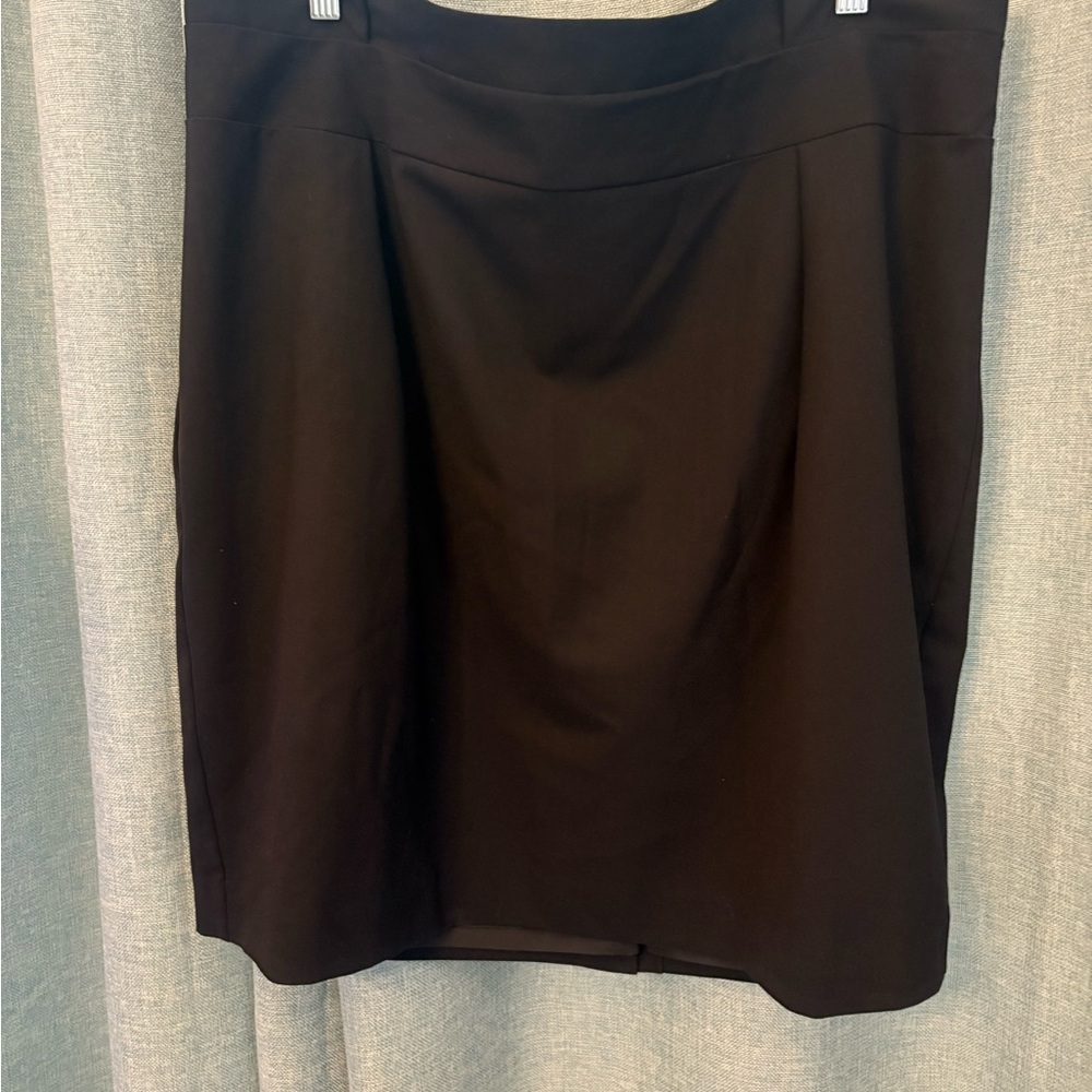 Lane Bryant Black Pencil Skirt Knee-Length Work